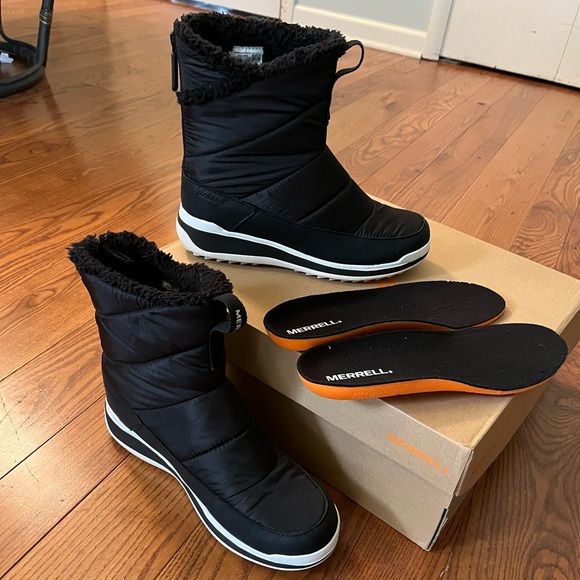 Women's Snowcreek Sport Mid Zip Polar Waterproof Boots -Merrell - Picture 2 of 11